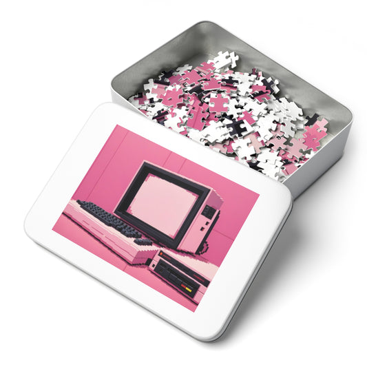 Commodore 64 Pixel themed Jigsaw Puzzle (with Tin)