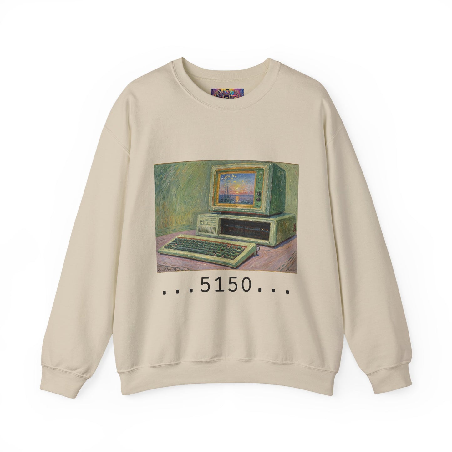 Classic PC Themed Crewneck Sweatshirt - 5150 Vintage PC Graphic