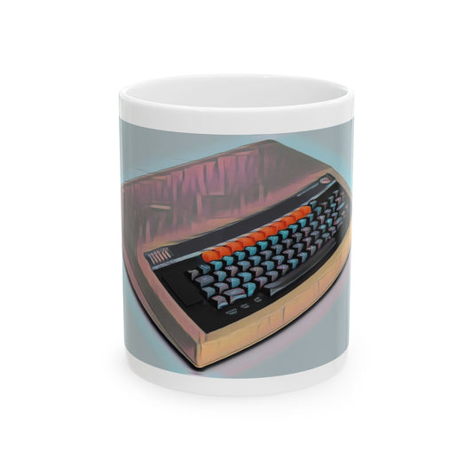 Vintage Computer Ceramic Mug | Classic Micro Computer Modern Art Color Design | Perfect for Tech Lovers