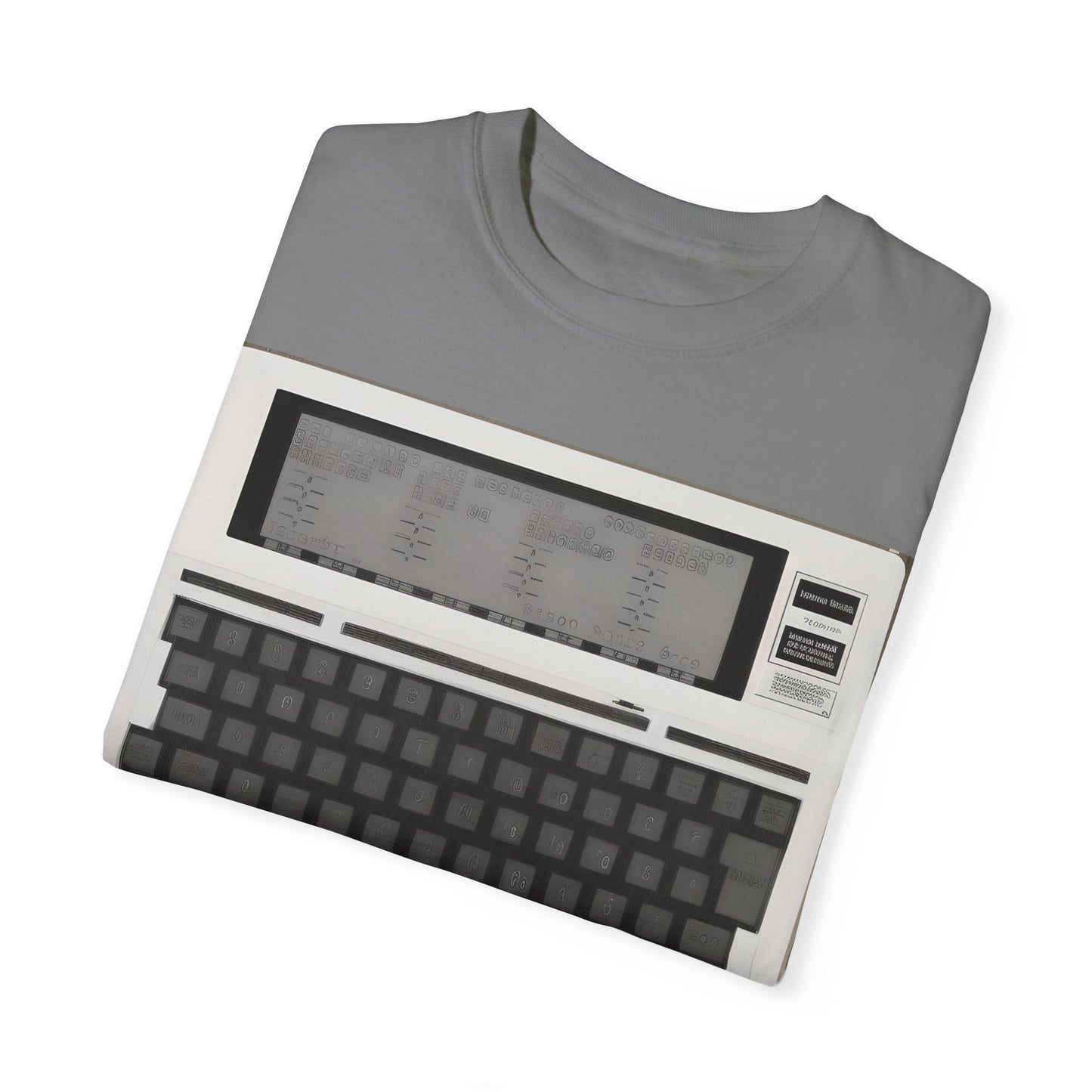 Classic Laptop PC T-Shirt - Print Art Monochrome