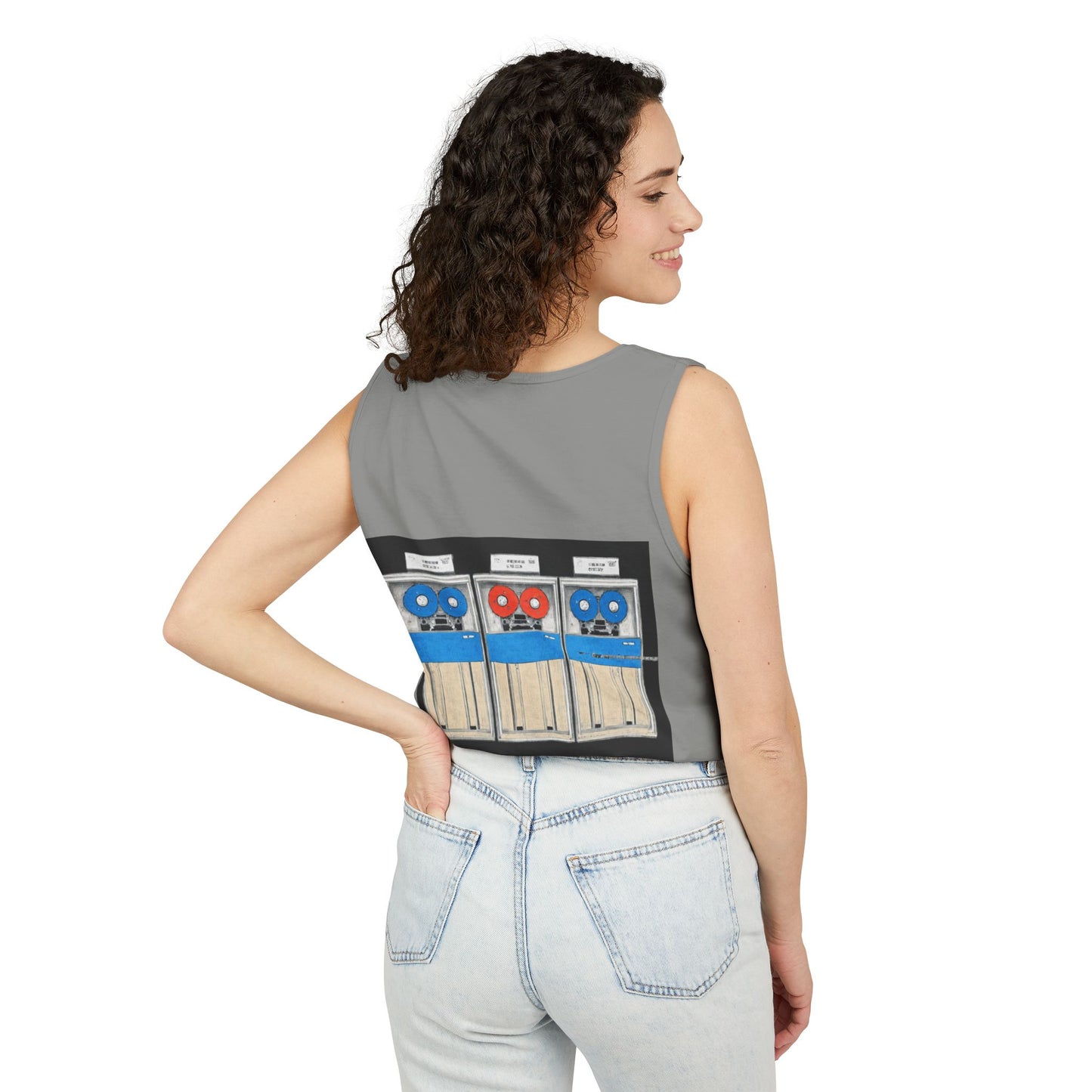 Mainframe Inspired Tank Top | Unisex Retro Graphic Tee for Tech Lovers, Summer Fashion, Gift for Nerds, Festival Wear, 80s Style