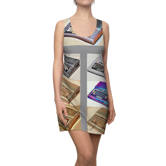 Electrifying Women's Racerback Color Computer Dress, Tech Lover Dress, Fun Party Dress, Summer Vibes Dress, Festival Outfit, Unique Gift