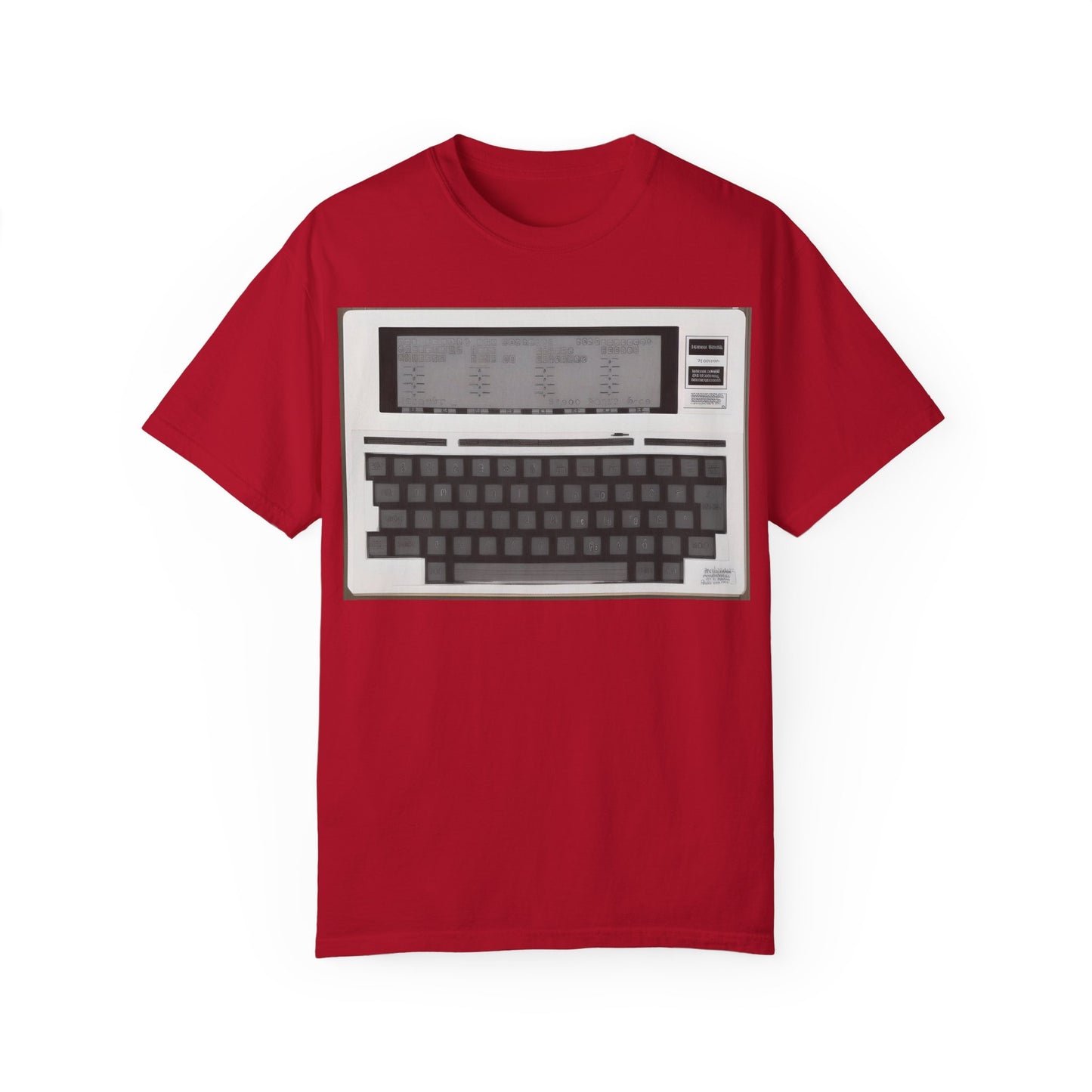 Classic Laptop PC T-Shirt - Print Art Monochrome