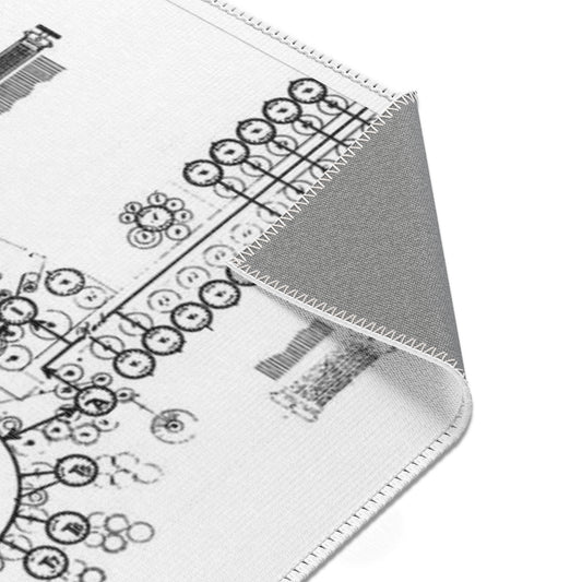 Analytical Engine themed area rug