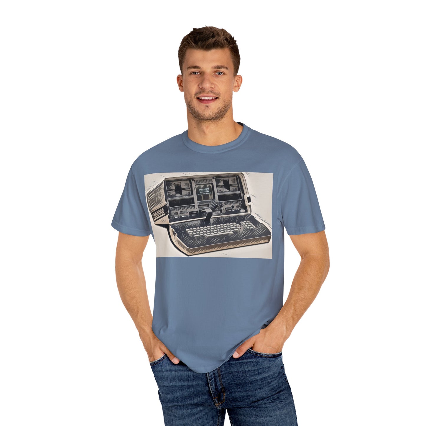 OSBORNE Computer T-Shirt - Ink Art Monochrome