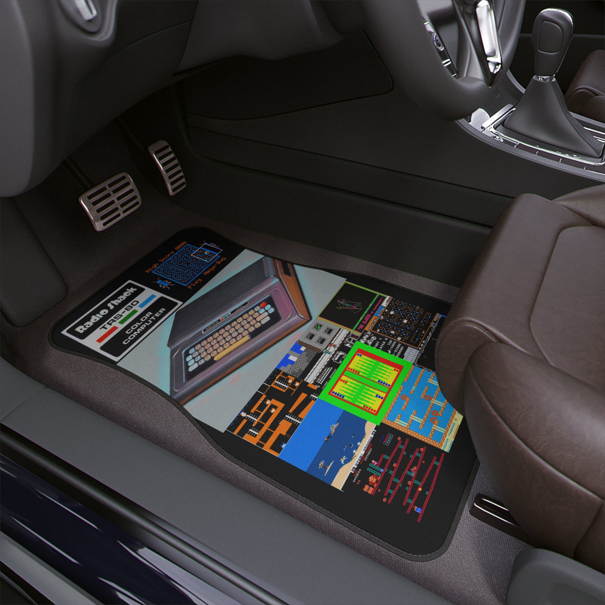 Color Computer Inspired Car Floor Mat