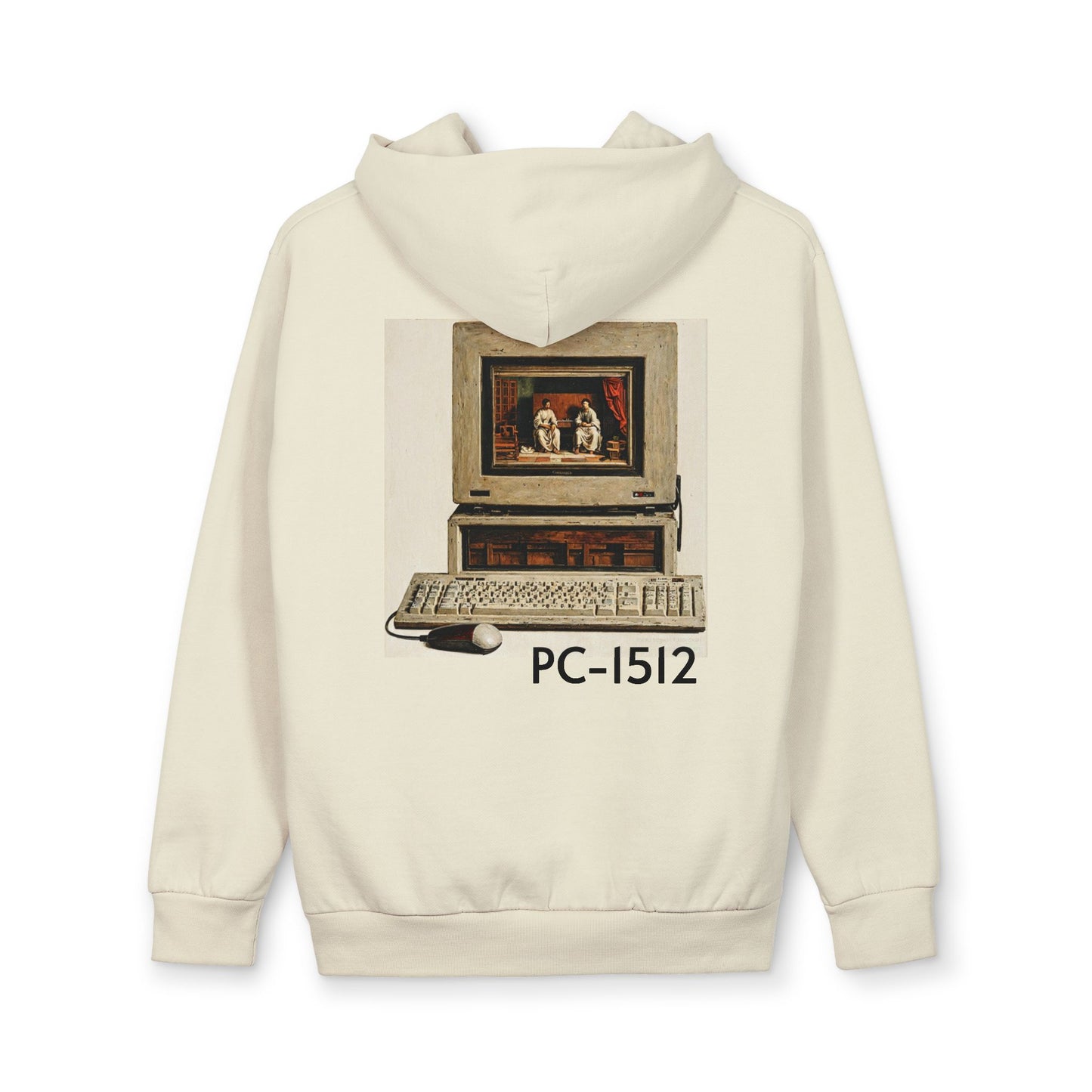 Retro Computer Hoodie — Vintage PC-1512 Graphic Pullover
