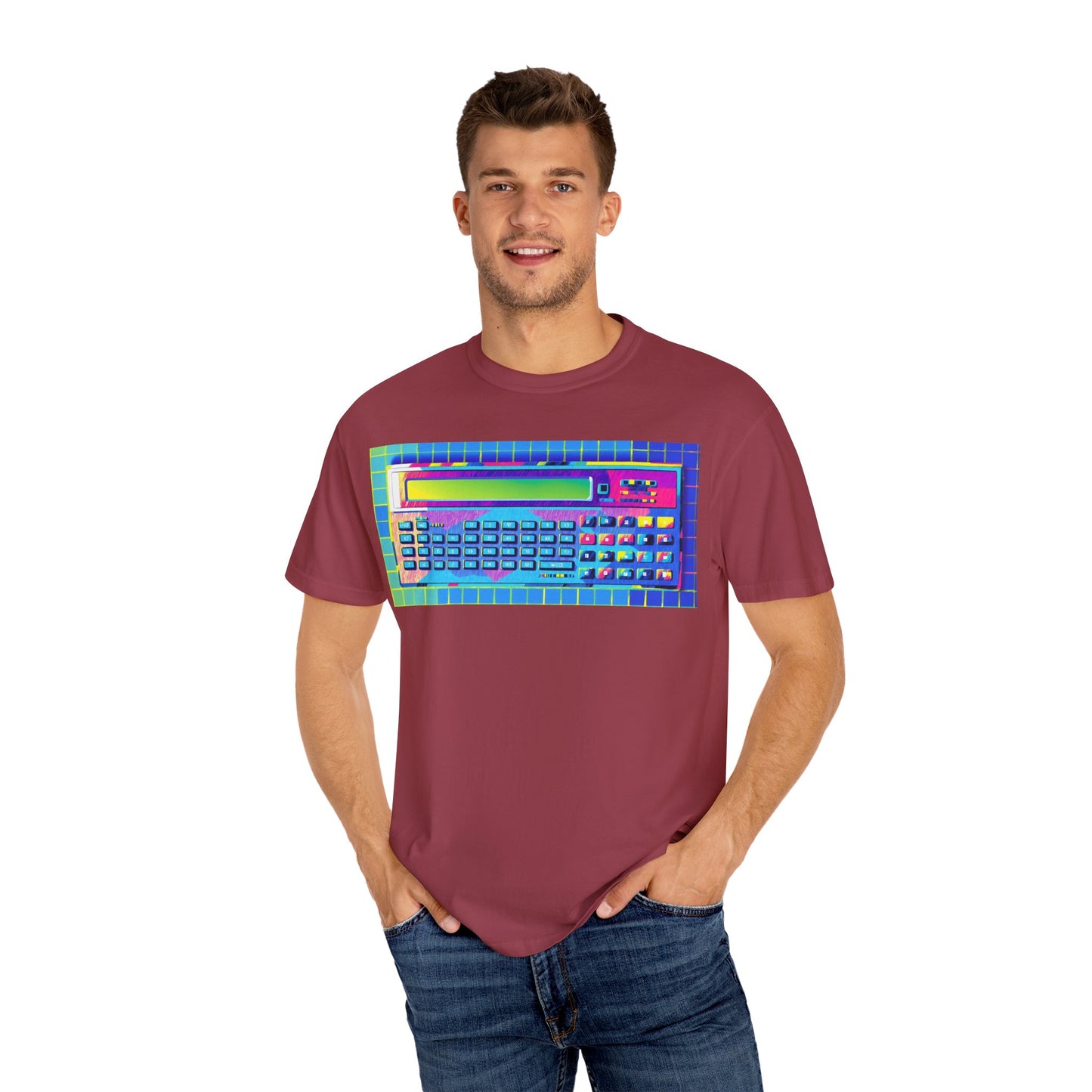 Classic Pocket PC T-Shirt - Modern Art Multi-Color