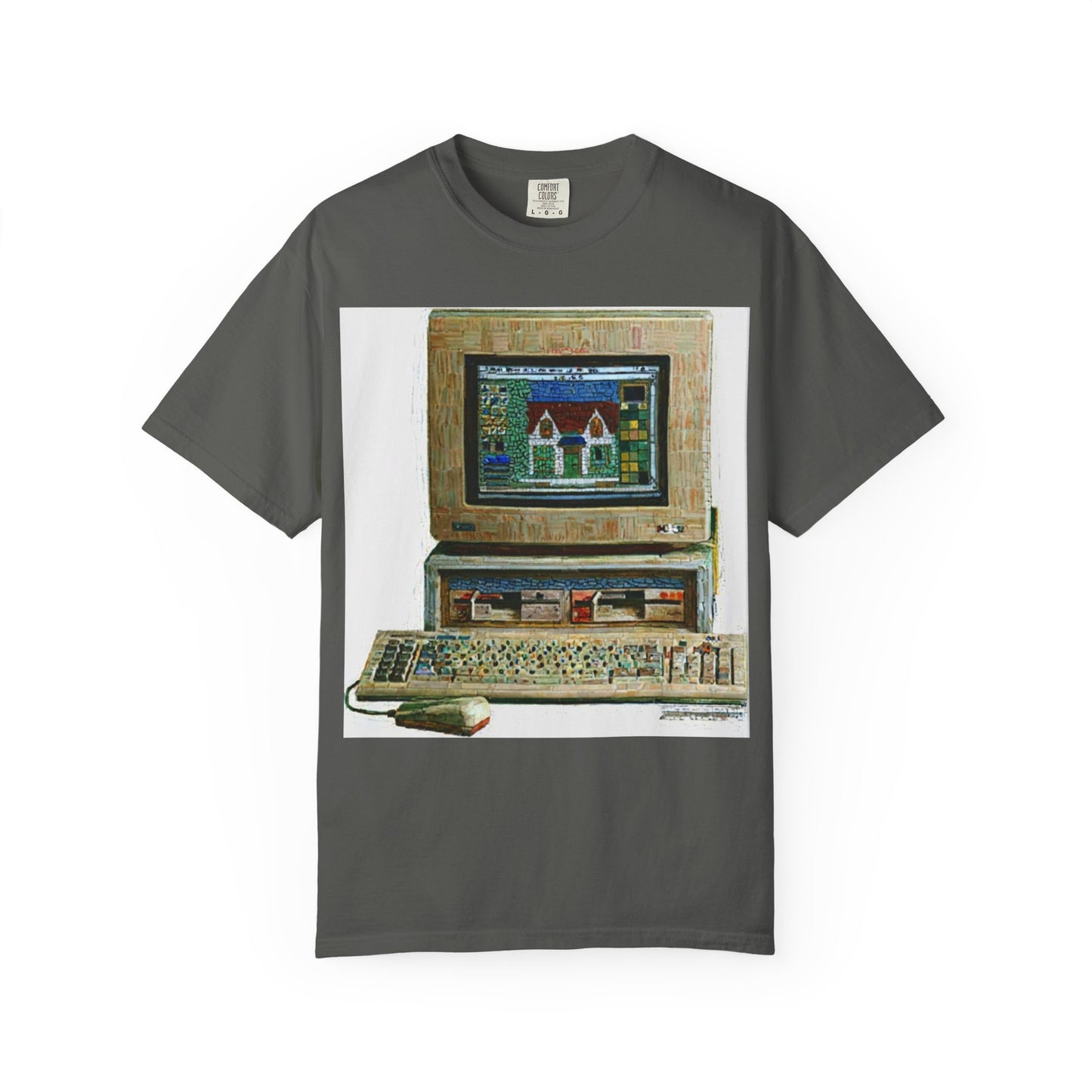 Classic business machine inspired T-Shirt  | Oil Paint Art | Ideal for tech enthusiasts and collectors