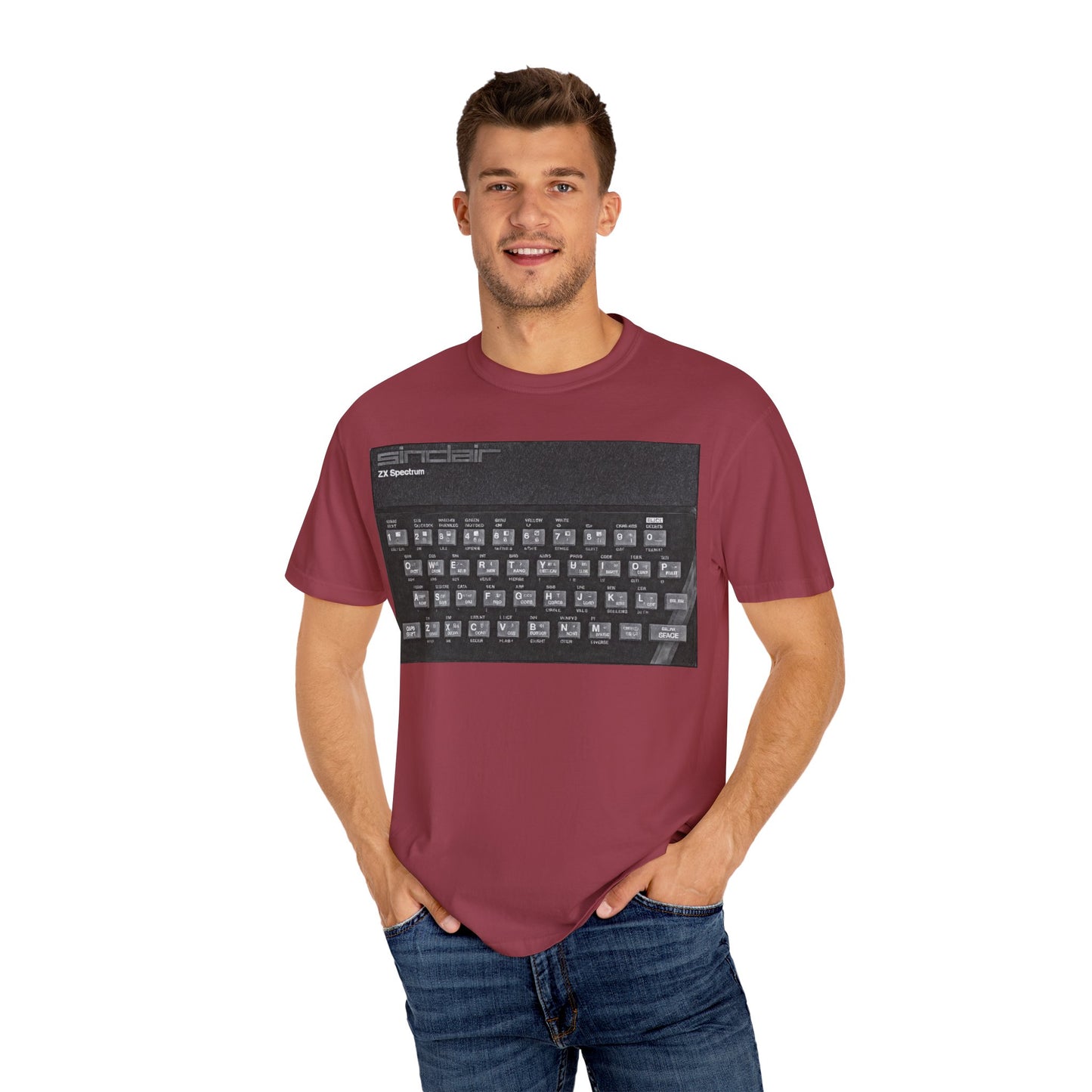 Sinclair Spectrum T-Shirt - Print Art Monochrome