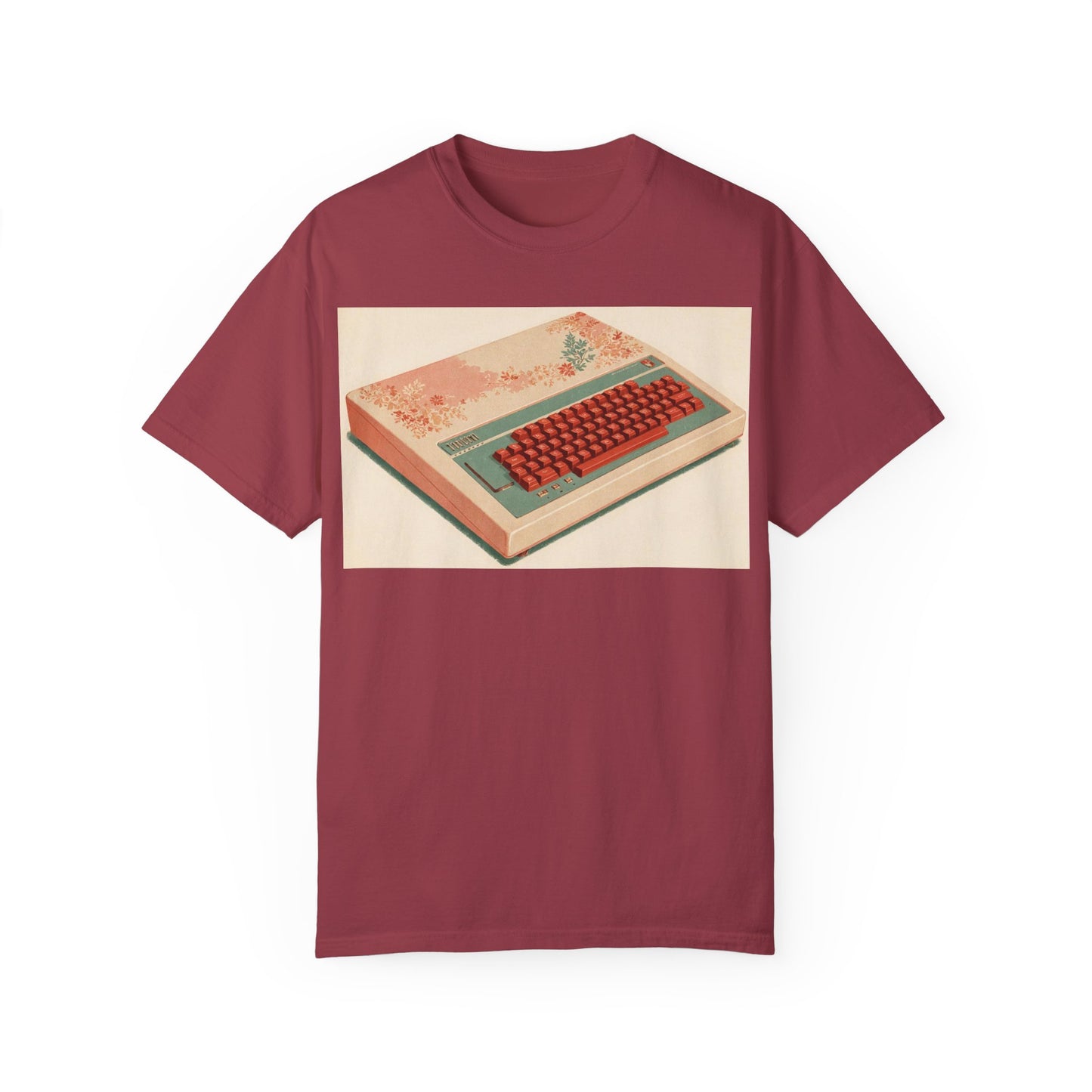 Classic Micro Computer T-Shirt - Floral Art Color