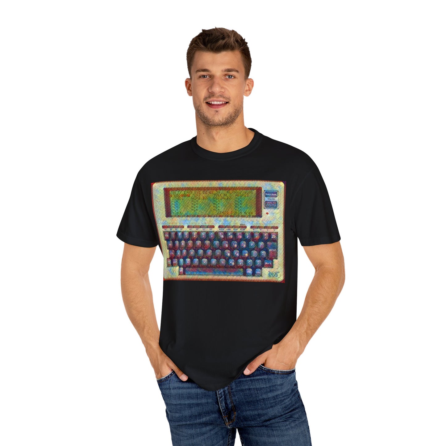 Classic Laptop PC T-Shirt - Paint Art Color