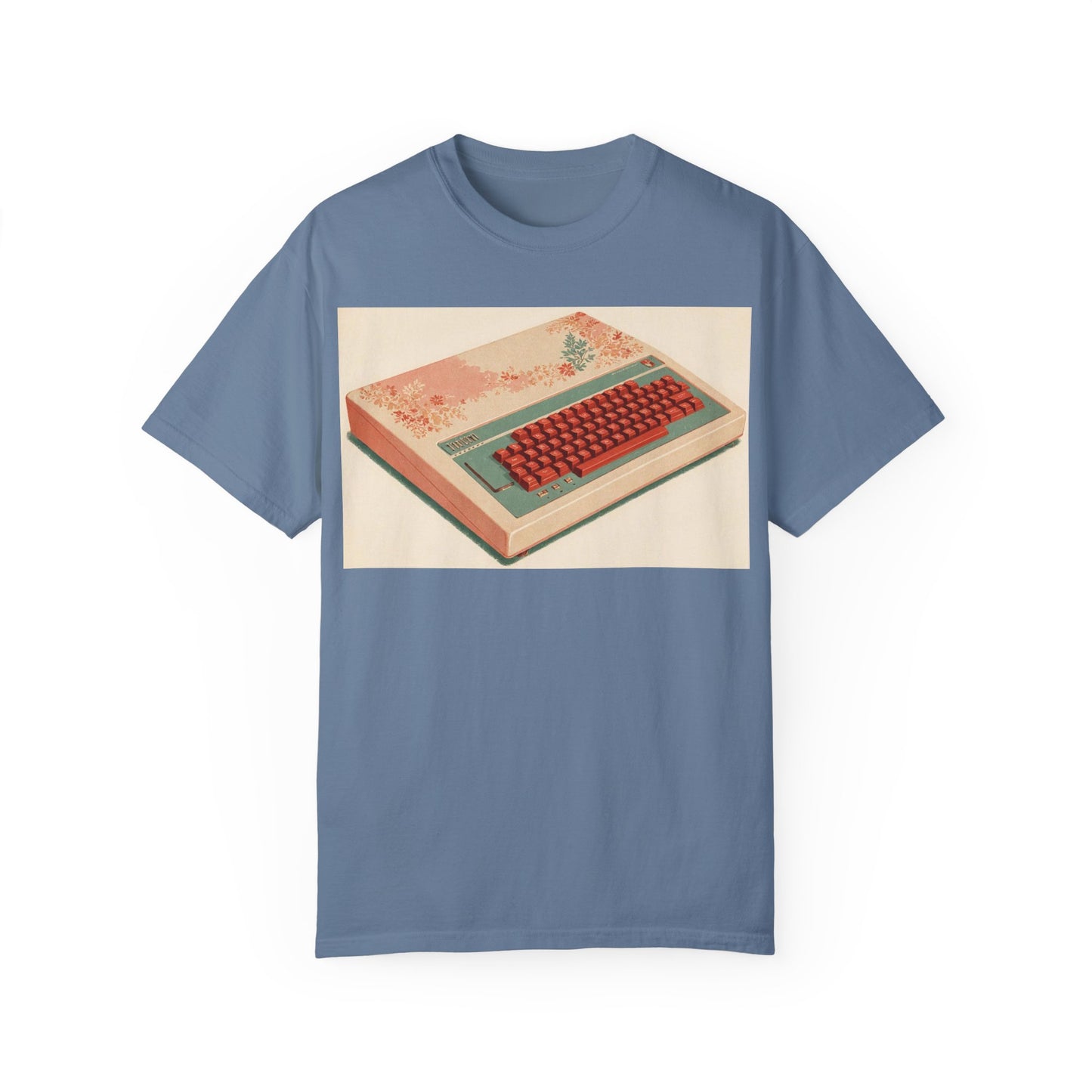 Classic Micro Computer T-Shirt - Floral Art Color