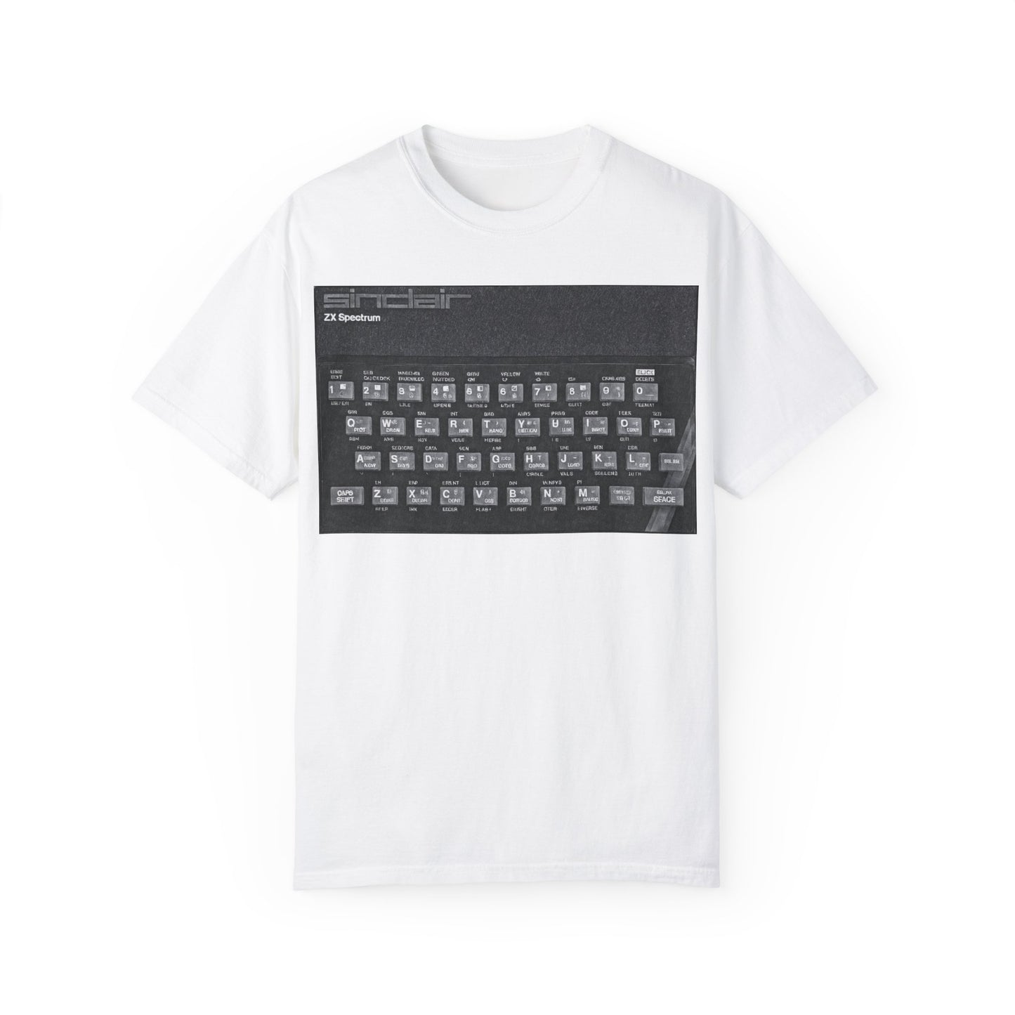 Sinclair Spectrum T-Shirt - Print Art Monochrome