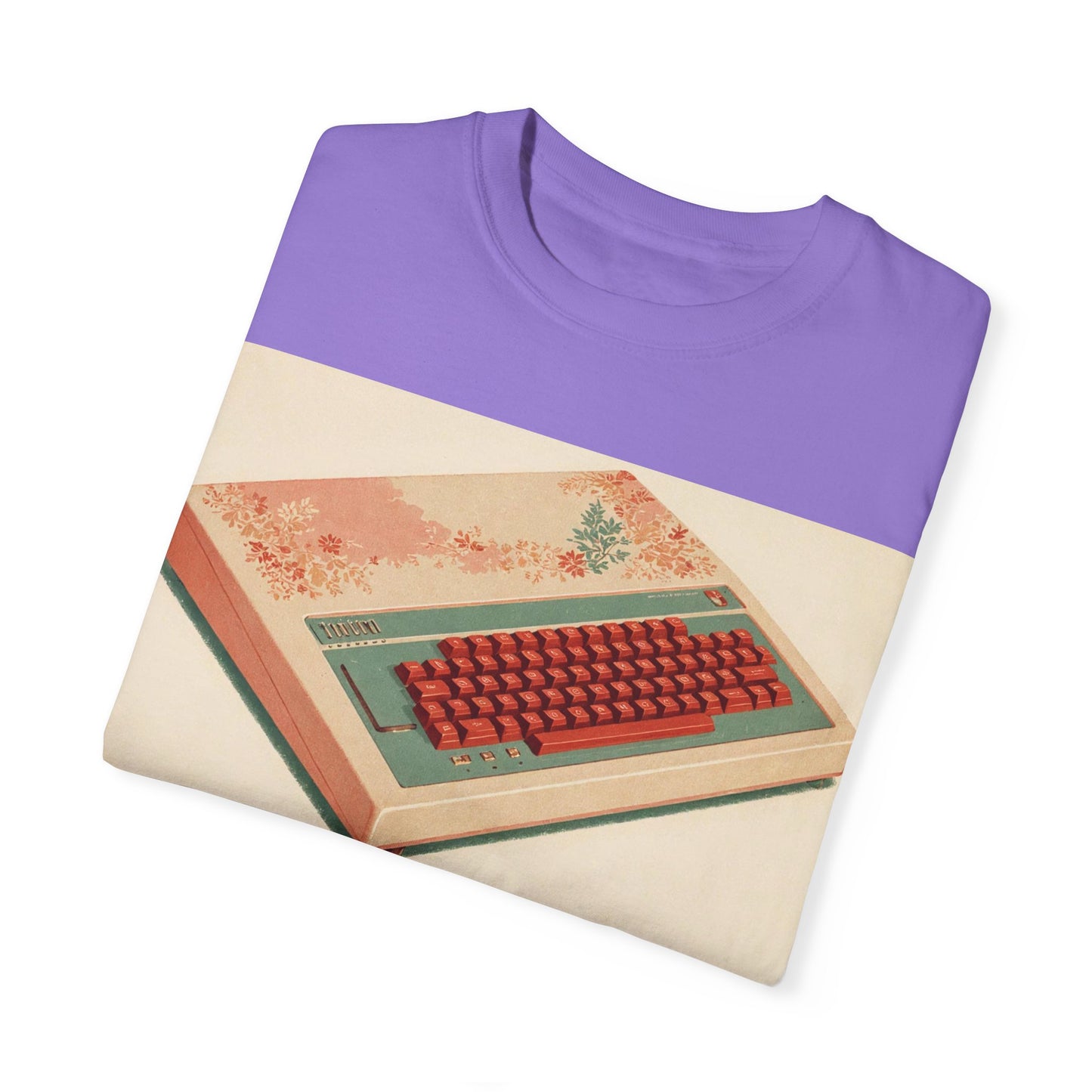 Classic Micro Computer T-Shirt - Floral Art Color