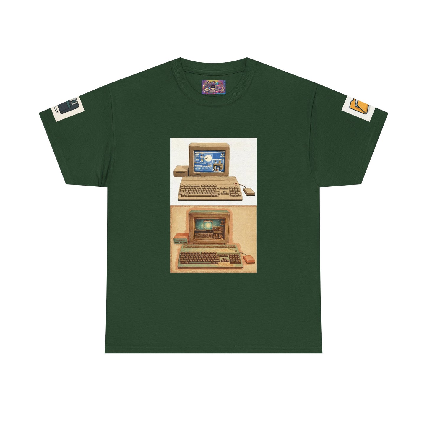 Retro Computer Tee — Vintage PC Graphic T‑Shirt for Tech Lovers