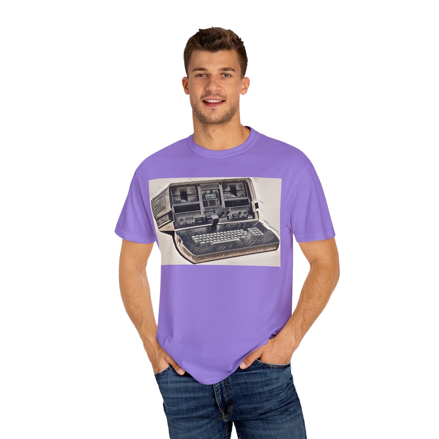 OSBORNE Computer T-Shirt - Ink Art Monochrome