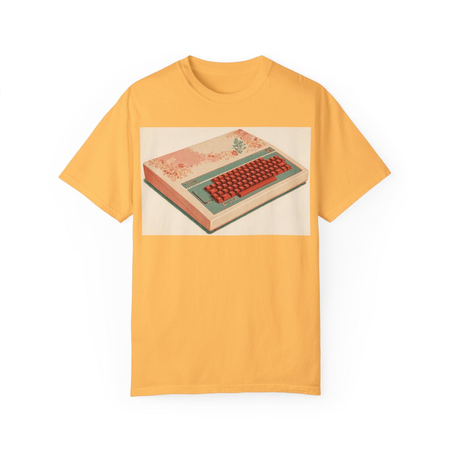 Classic Micro Computer T-Shirt - Floral Art Color