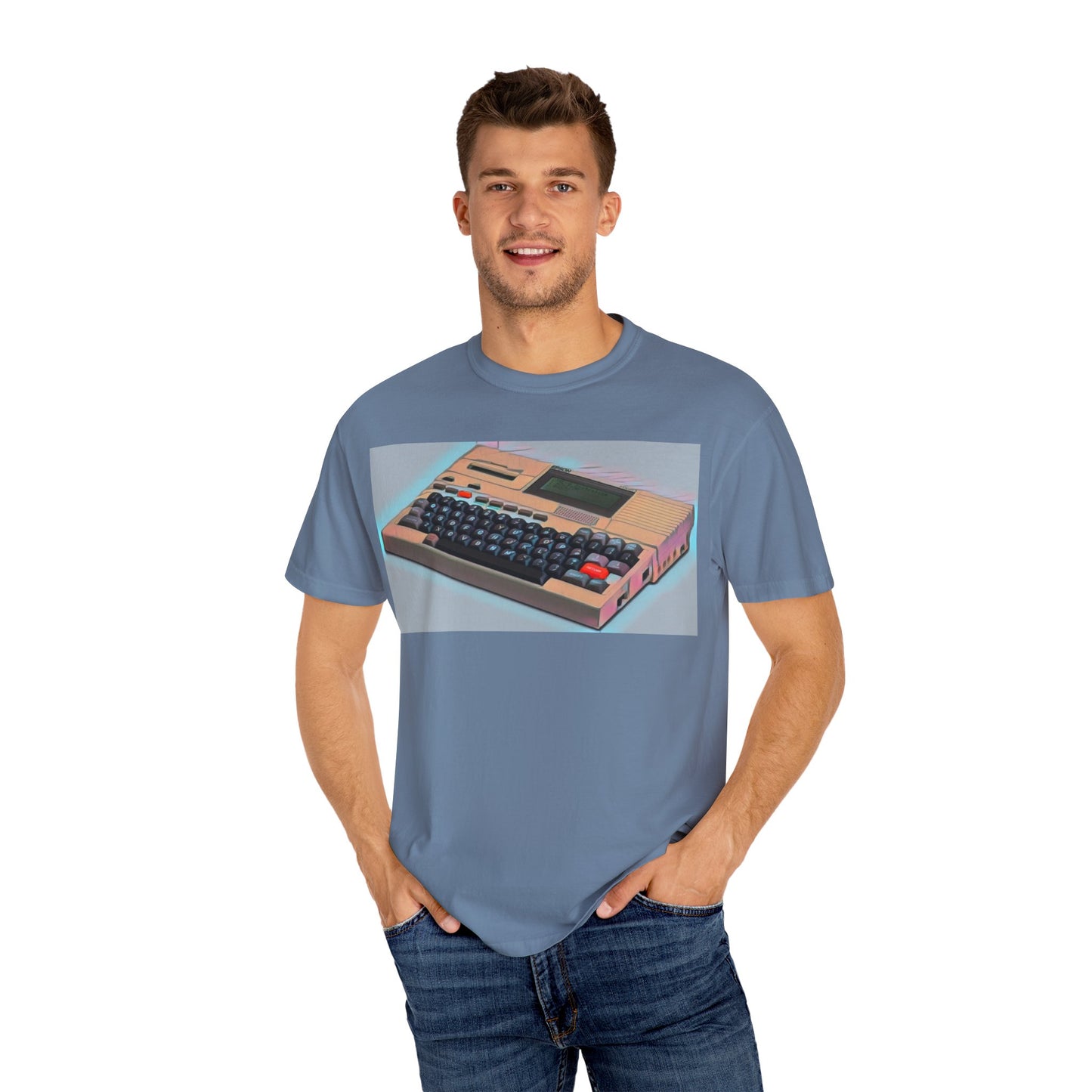 Classic Laptop Computer T-Shirt - Modern Art Color