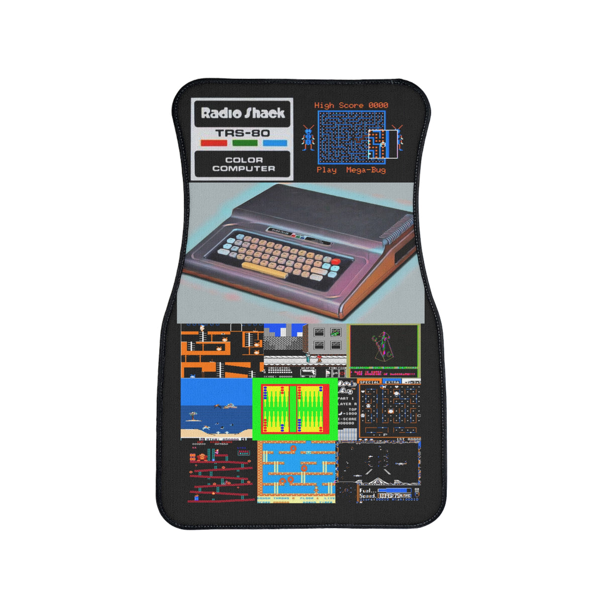 Color Computer Inspired Car Floor Mat