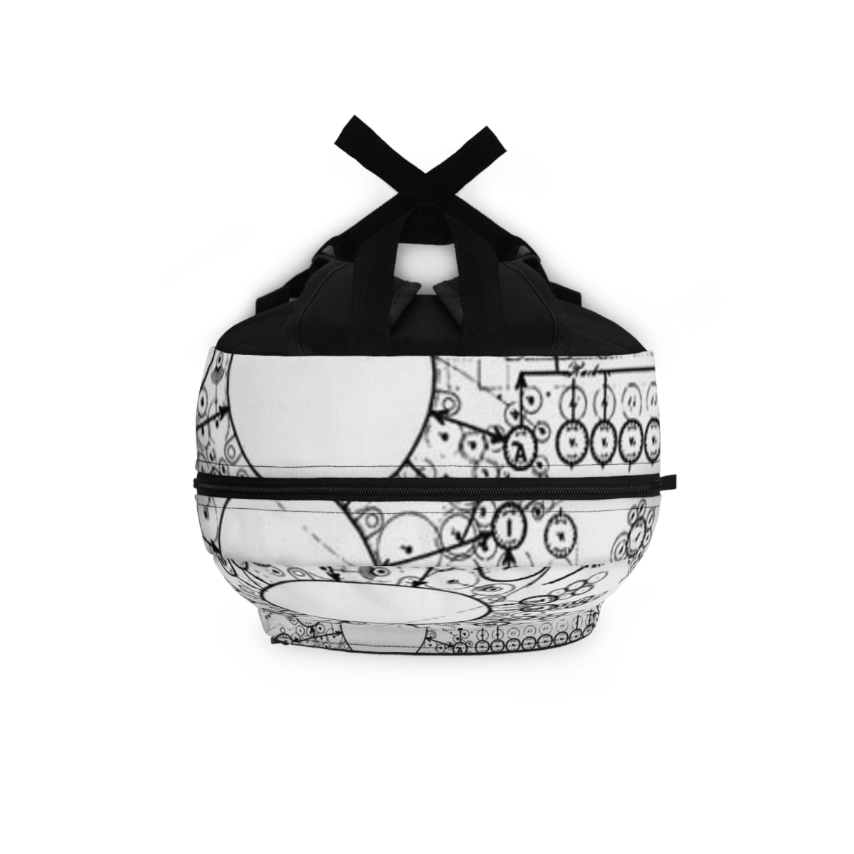 Analytical Engine themed Backpack - plain Black & White