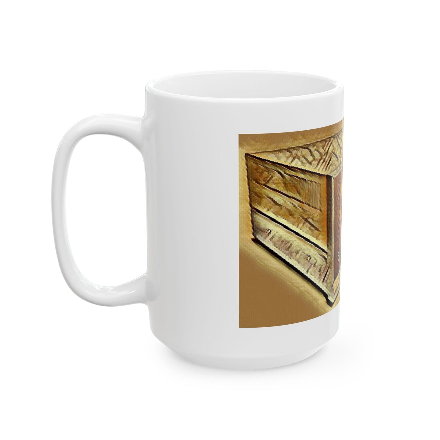 Vintage Computer Ceramic Mug | Classic ALTAIR 8800 Ink Art Sepia Design | Perfect for Tech Lovers