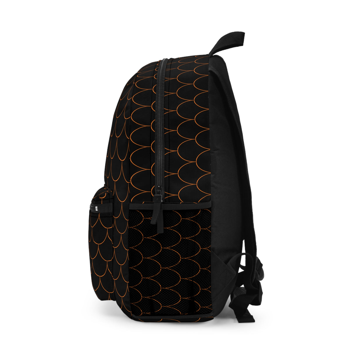 Semi Parabola Pattern Backpack - plain Orange