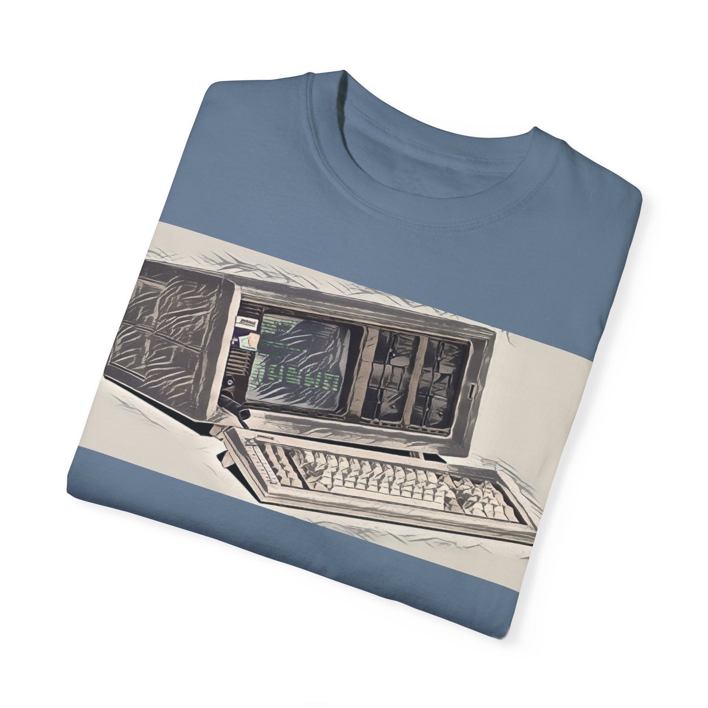 Classic Luggable PC T-Shirt - Ink Art Monochrome