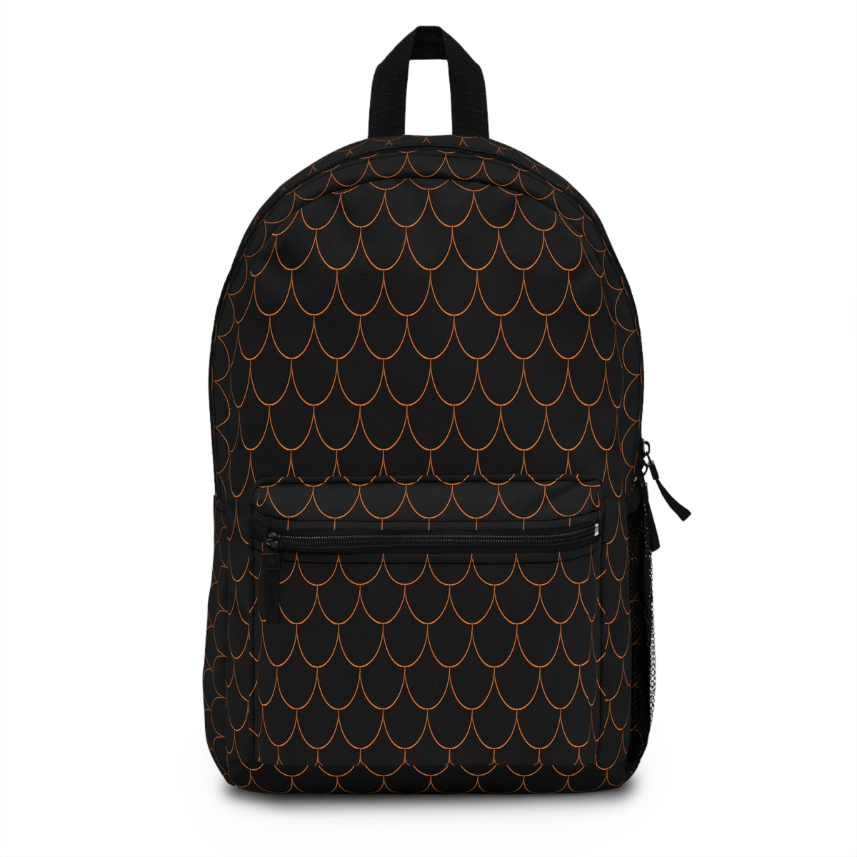 Semi Parabola Pattern Backpack - plain Orange