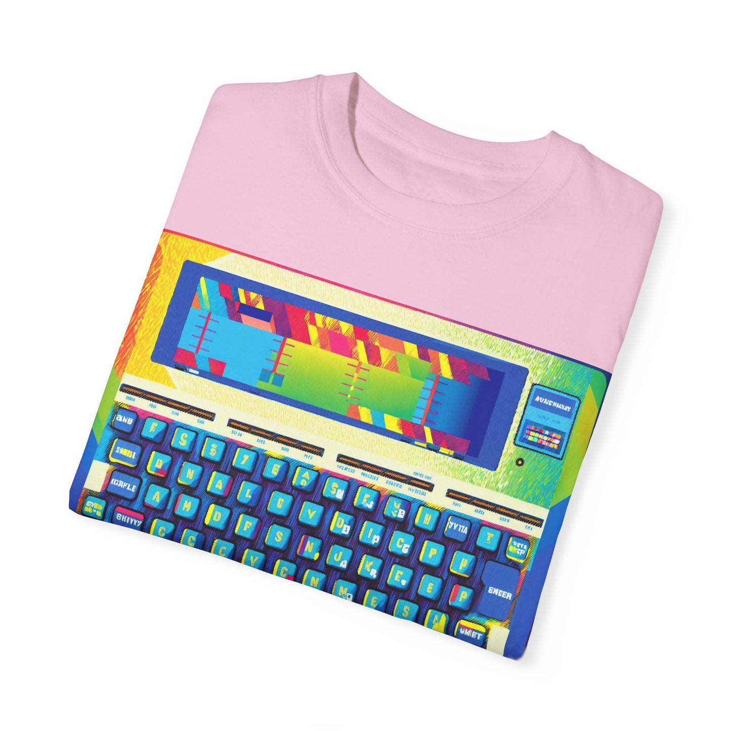 Classic Laptop PC T-Shirt - Print Art Multi-Color