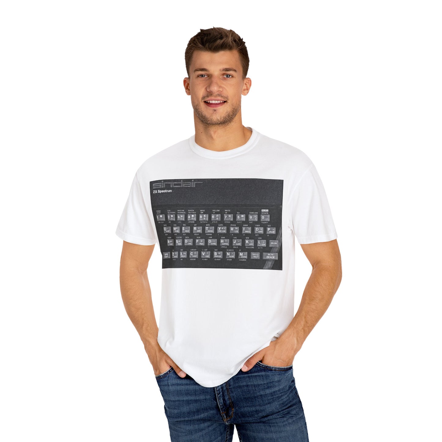 Sinclair Spectrum T-Shirt - Print Art Monochrome
