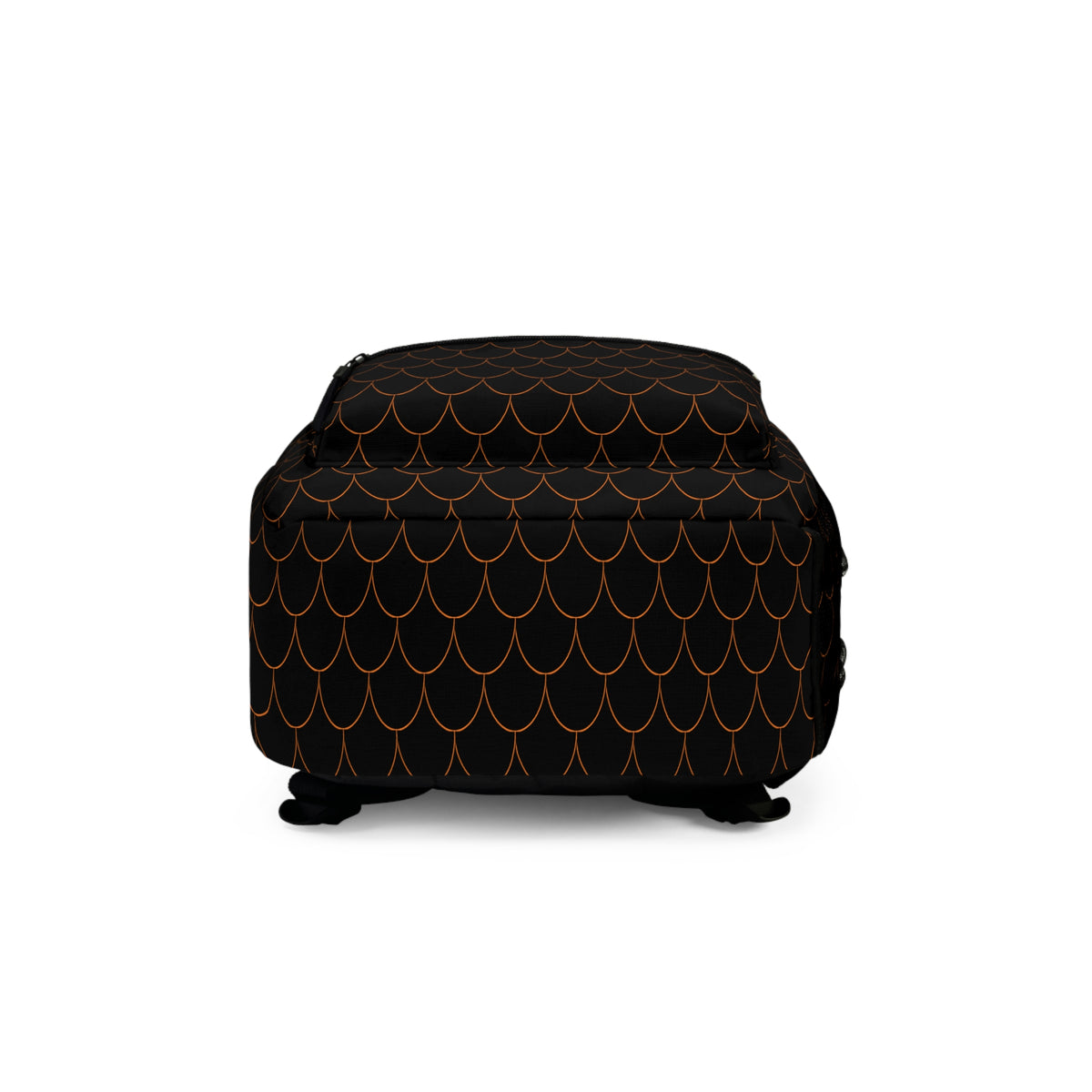Semi Parabola Pattern Backpack - plain Orange
