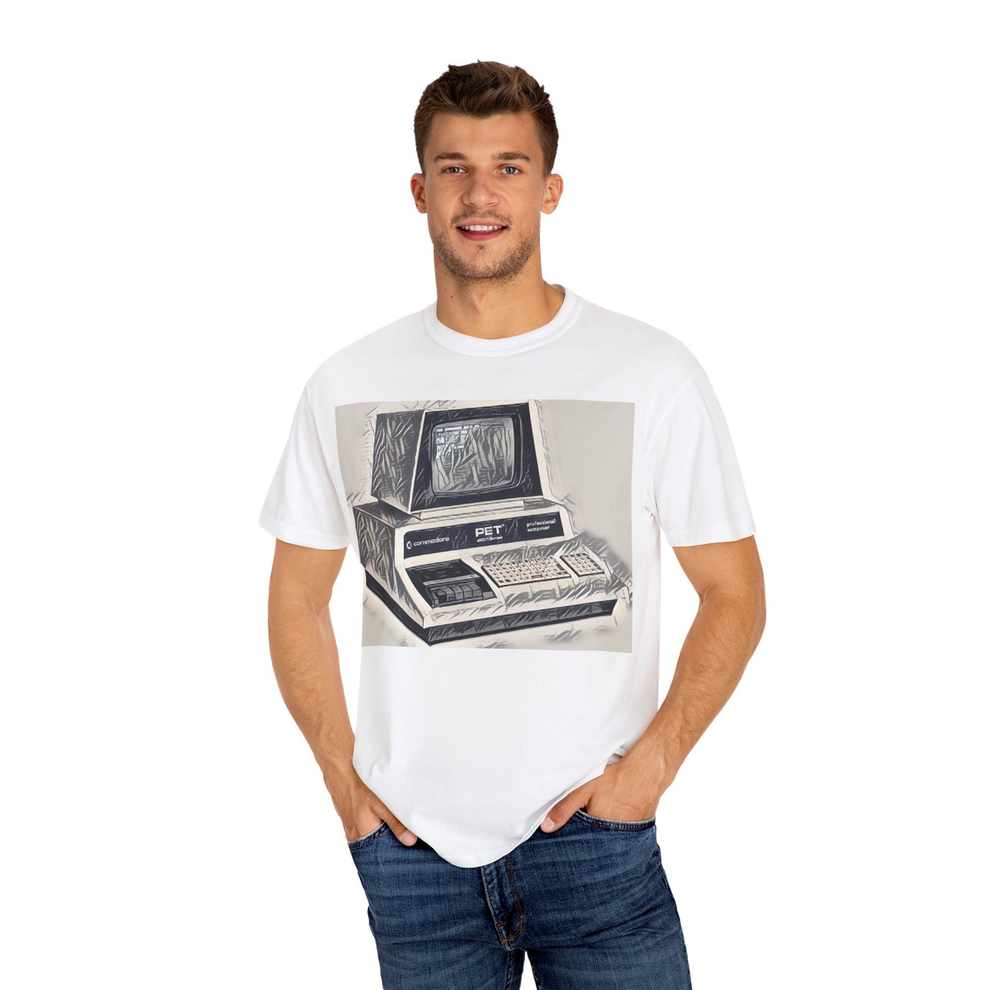 PET Computer T-Shirt - Ink Art Monochrome