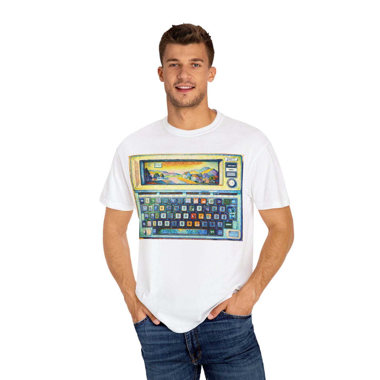 Classic Laptop PC T-Shirt - Paint Art Classic