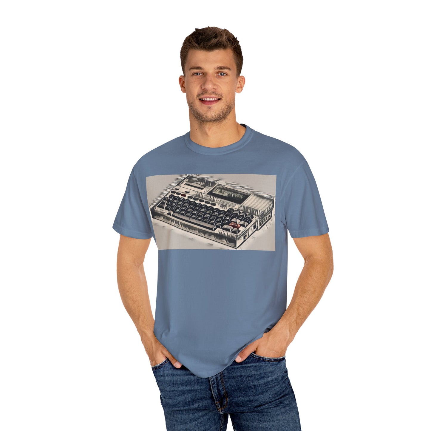 Classic Laptop Computer T-Shirt - Ink Art Limited Color