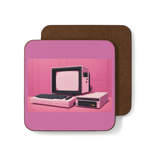 8 Bit Home Computer Coaster | Pixel Art Color | Especially for collectors and tech enthusiasts
