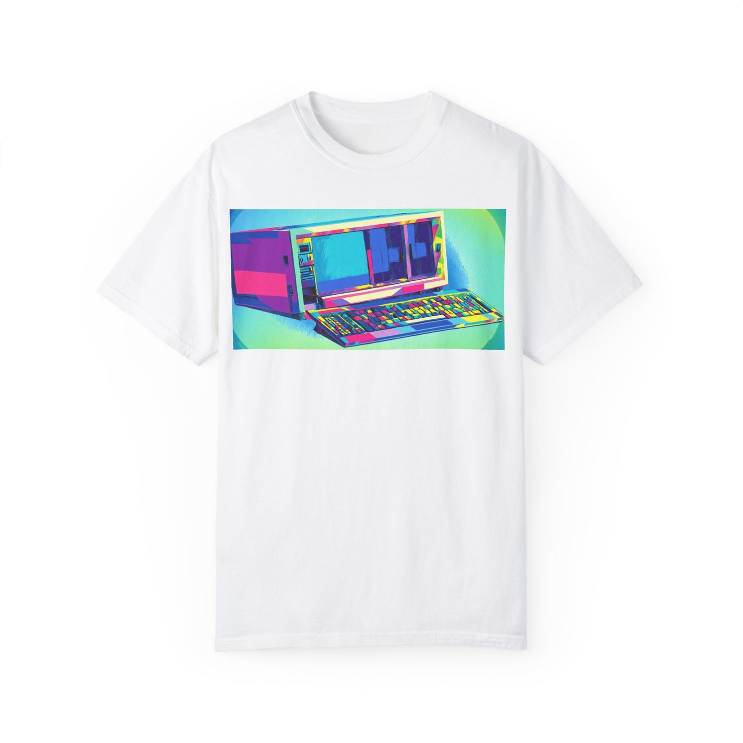 Classic Luggable PC T-Shirt - Print Art Multi-Color