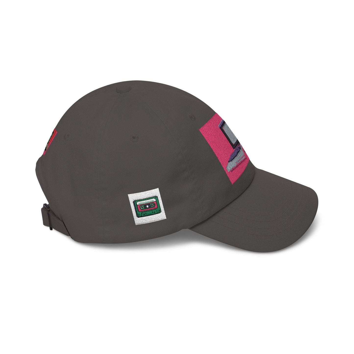 Game Controller Themed Computer Cap with Retro Red Winged Snake Logo - Vintage Athletic Baseball Hat