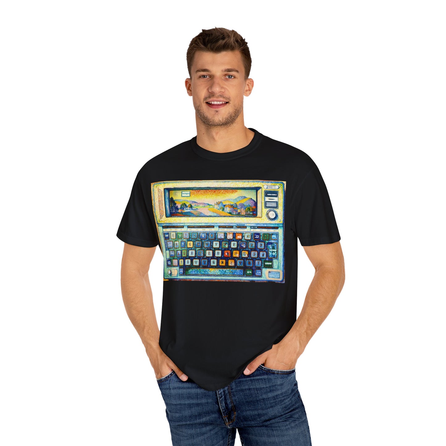Classic Laptop PC T-Shirt - Paint Art Classic
