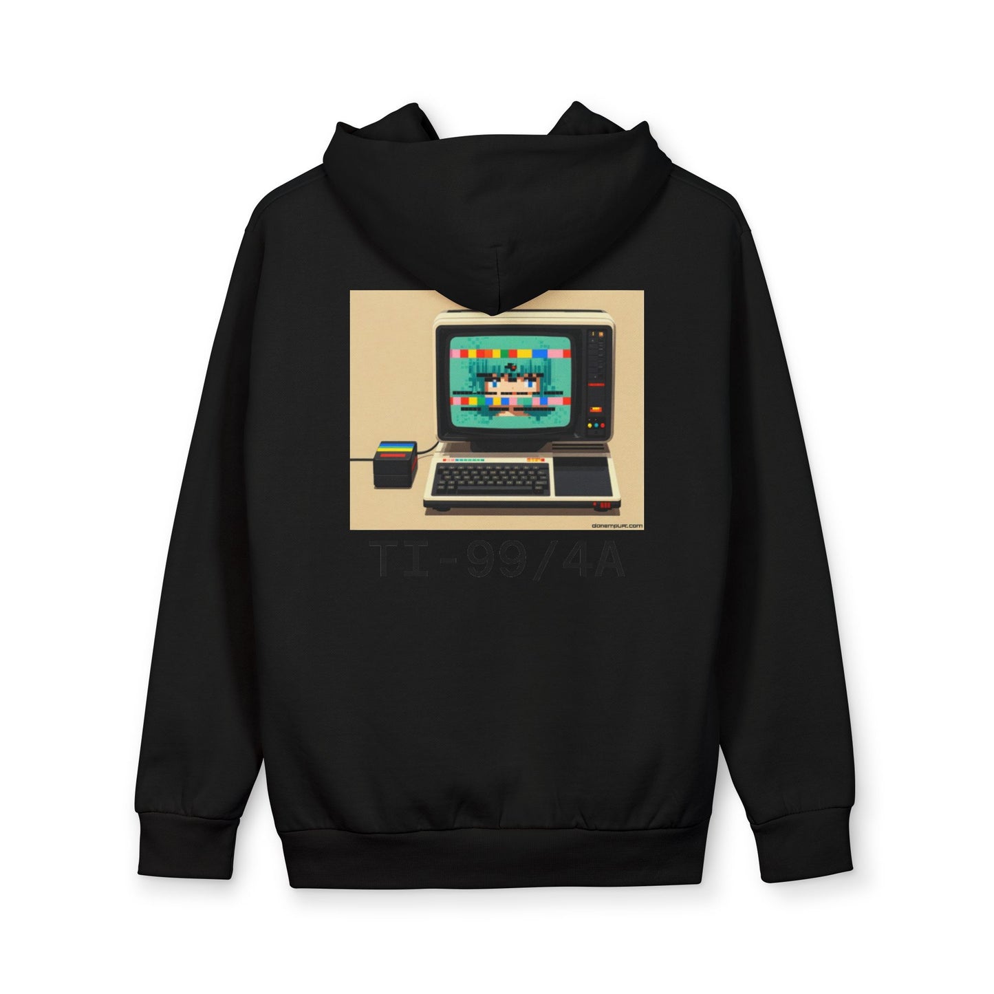 Retro Computer Hoodie — Vintage TI-99/4A Graphic Pullover