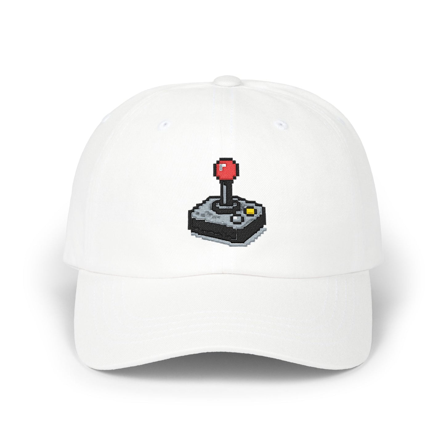 Game Controller Themed Computer Cap with Retro Red Winged Snake Logo - Vintage Athletic Baseball Hat