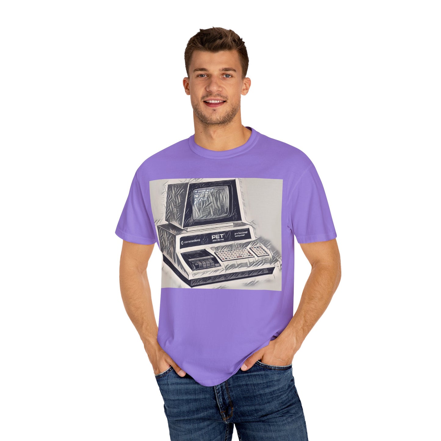 PET Computer T-Shirt - Ink Art Monochrome