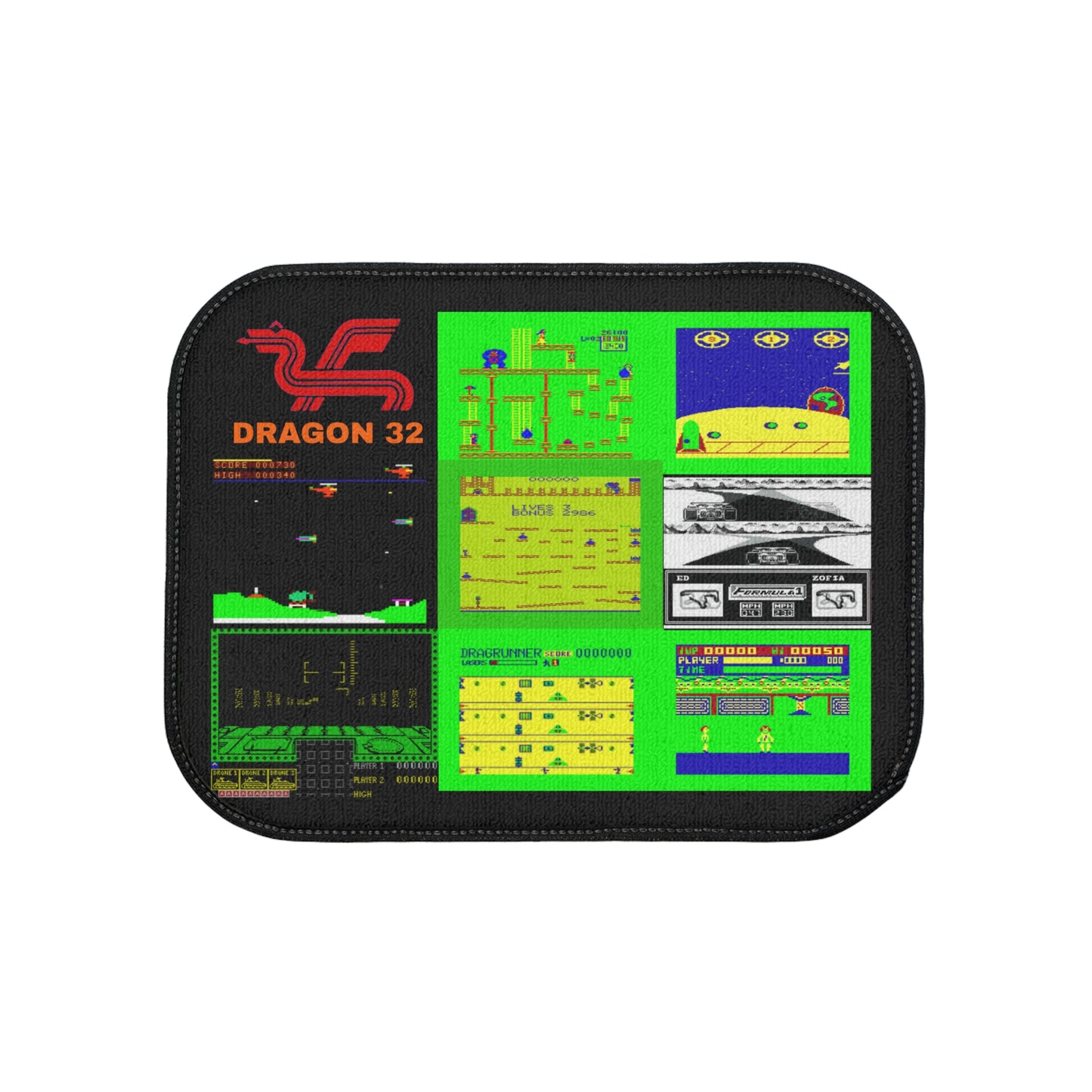DRAGON 32 Computer Inspired Car Floor Mat