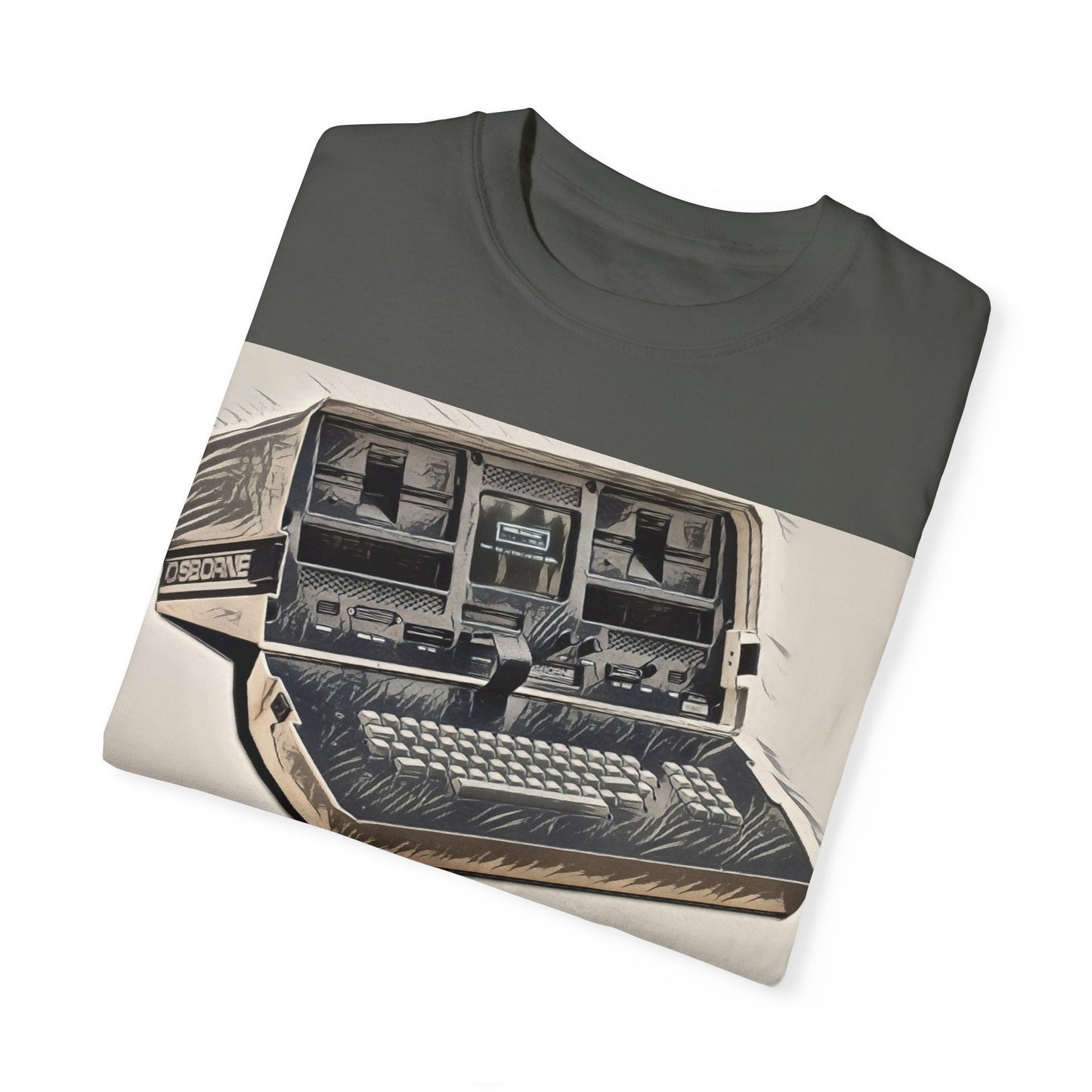 OSBORNE Computer T-Shirt - Ink Art Monochrome