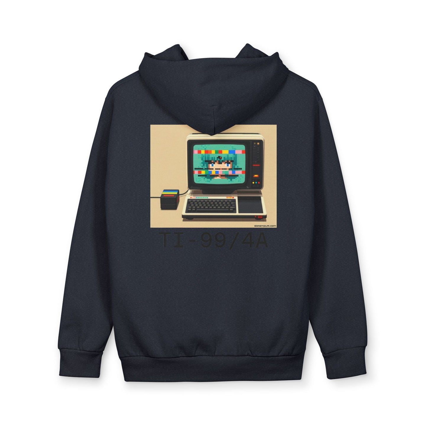 Retro Computer Hoodie — Vintage TI-99/4A Graphic Pullover