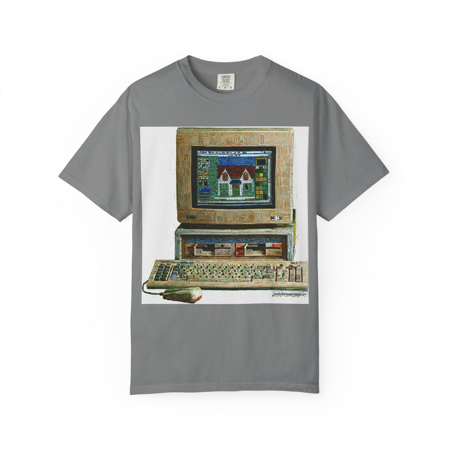 Classic business machine inspired T-Shirt  | Oil Paint Art | Ideal for tech enthusiasts and collectors
