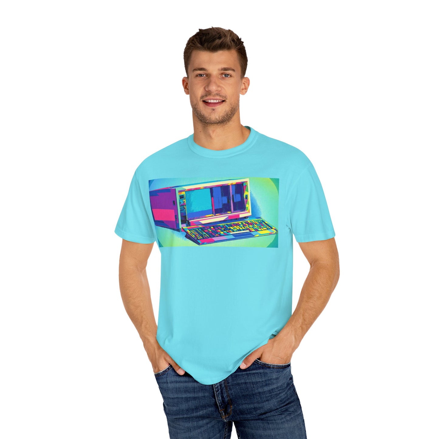 Classic Luggable PC T-Shirt - Print Art Multi-Color