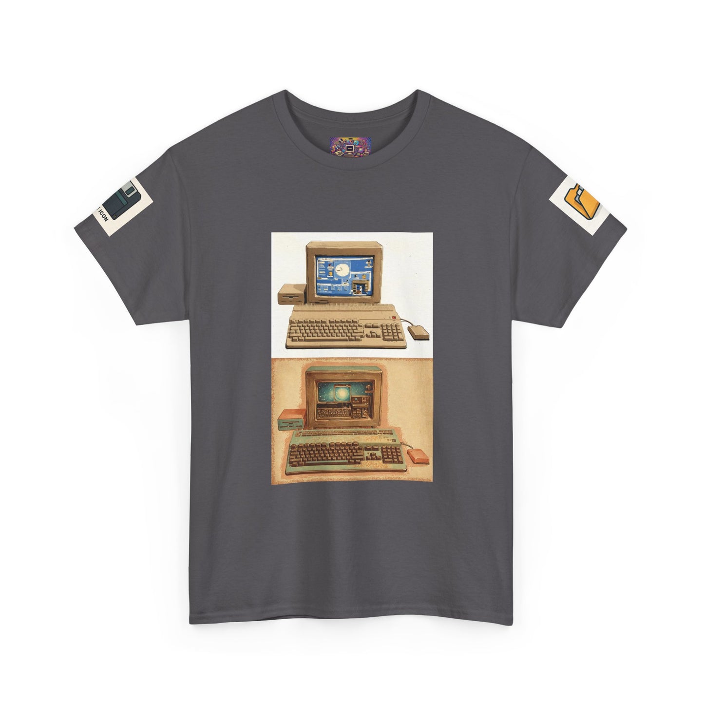 Retro Computer Tee — Vintage PC Graphic T‑Shirt for Tech Lovers