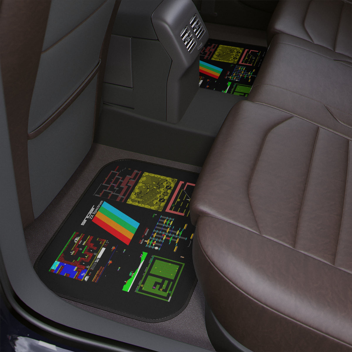 ZX Spectrum Inspired Car Floor Mat