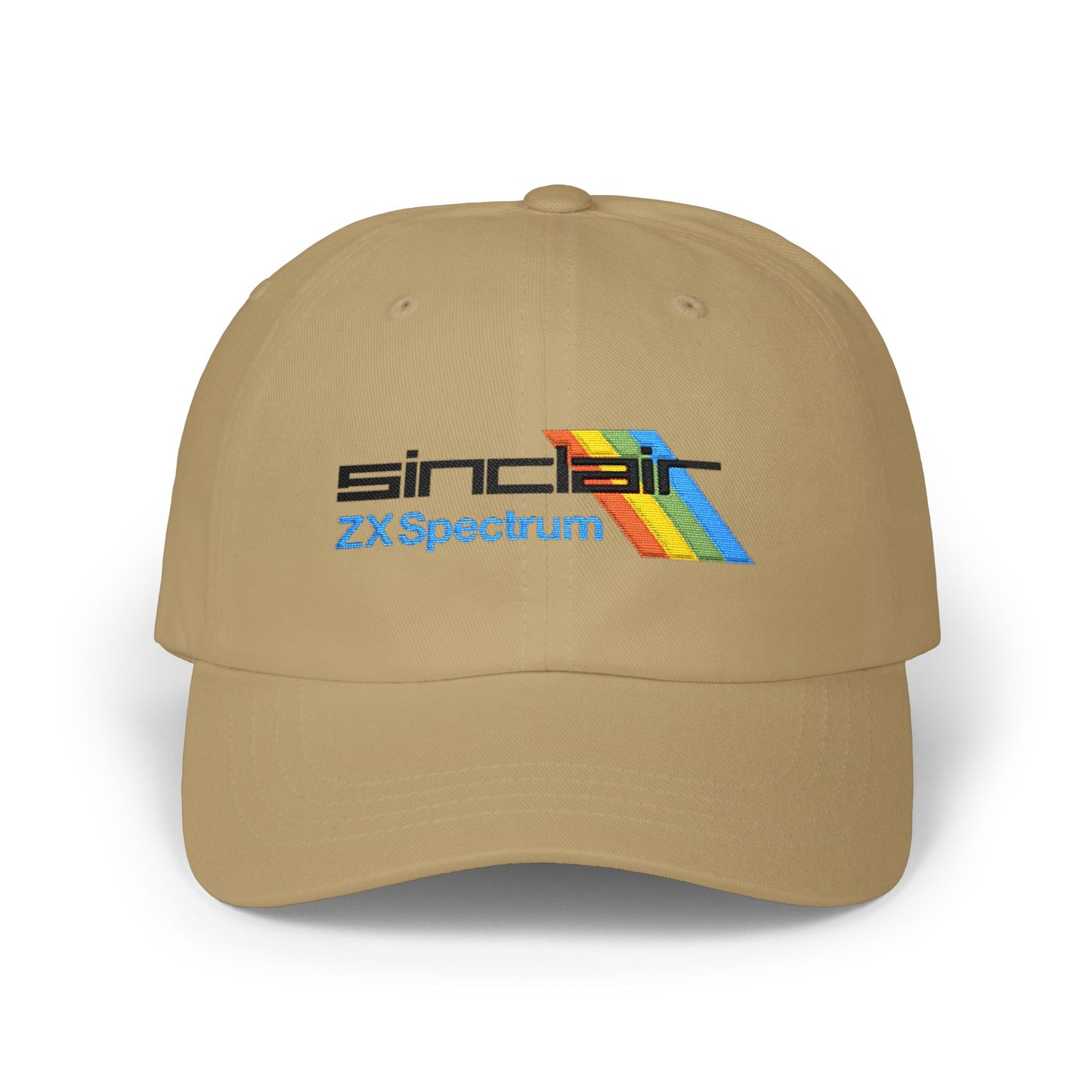 Spectrum Computer Cap with Retro Red Winged Snake Logo - Vintage Athletic Baseball Hat